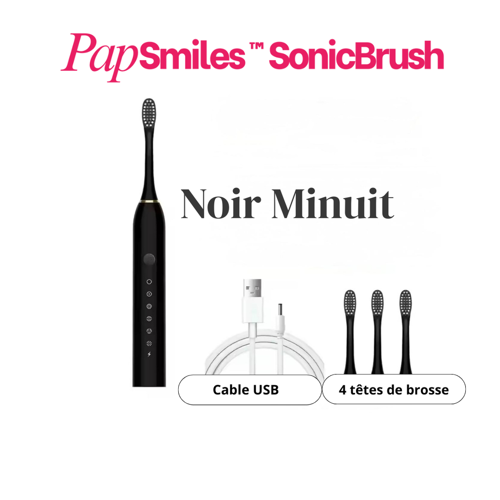 PAPSMILES SonicBrush™ Brosse à dents sonique