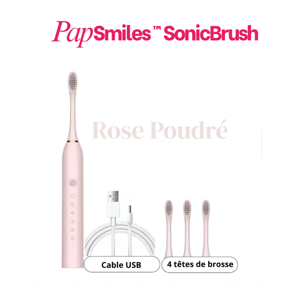 PAPSMILES SonicBrush™ Brosse à dents sonique