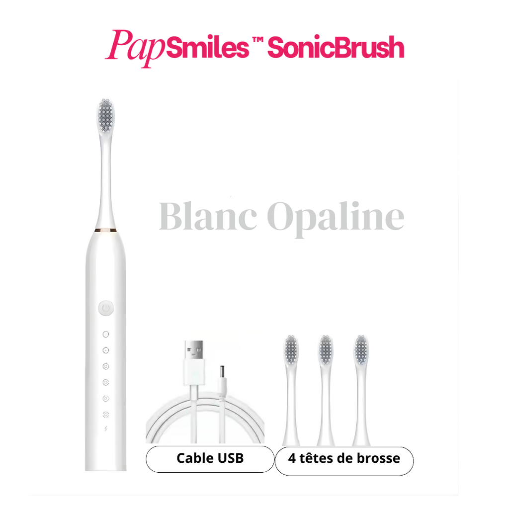 PAPSMILES SonicBrush™ Brosse à dents sonique