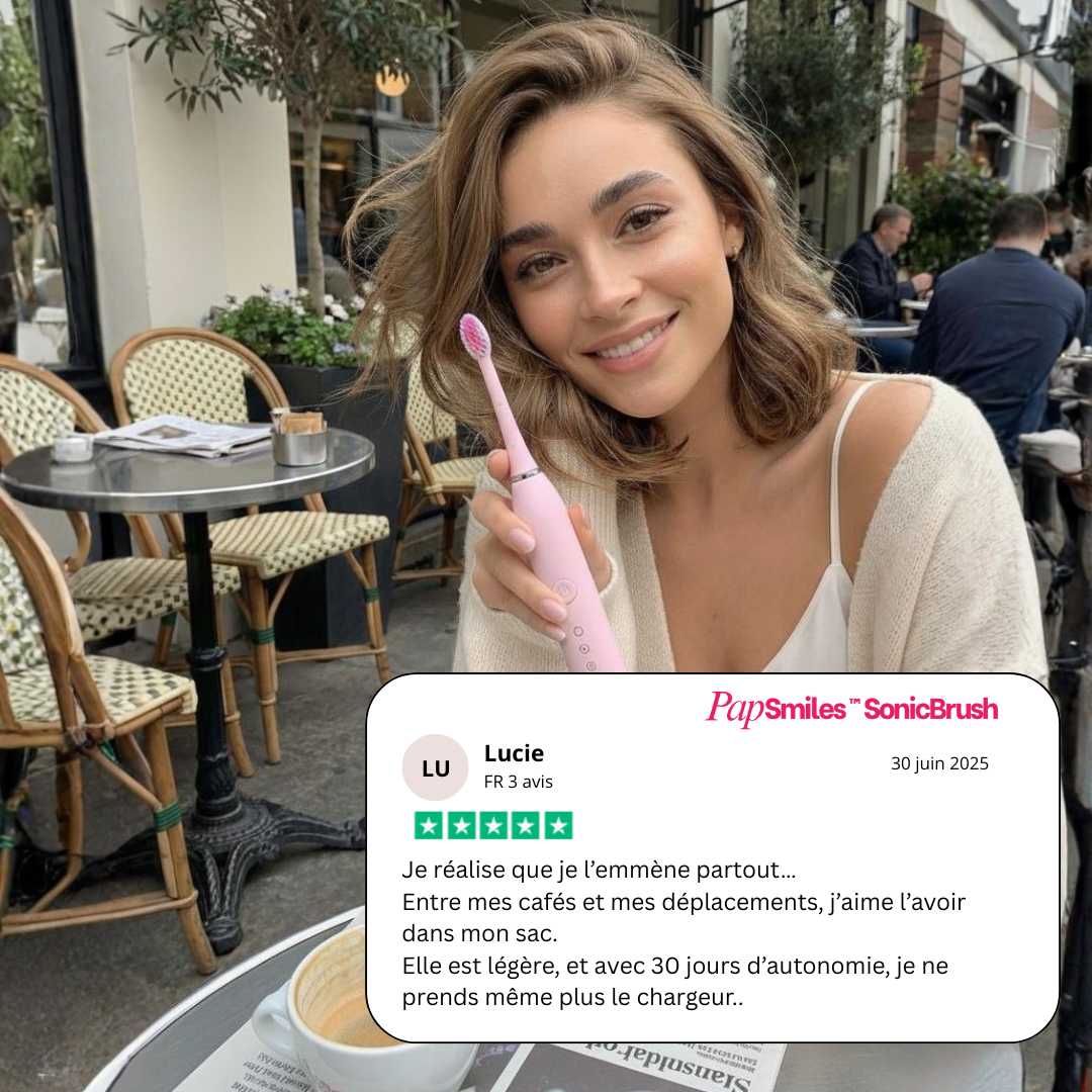 PAPSMILES SonicBrush™ Brosse à dents sonique