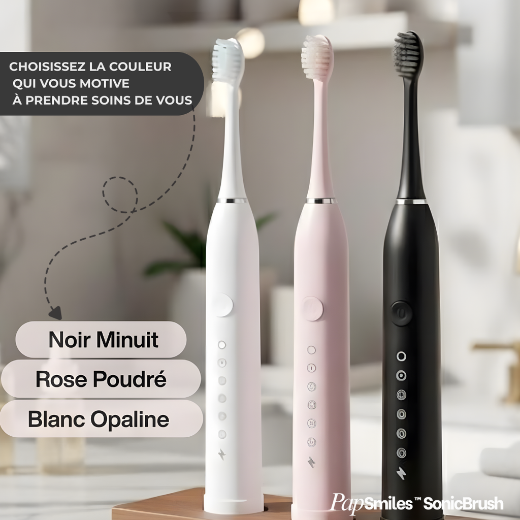 PAPSMILES SonicBrush™ Brosse à dents sonique